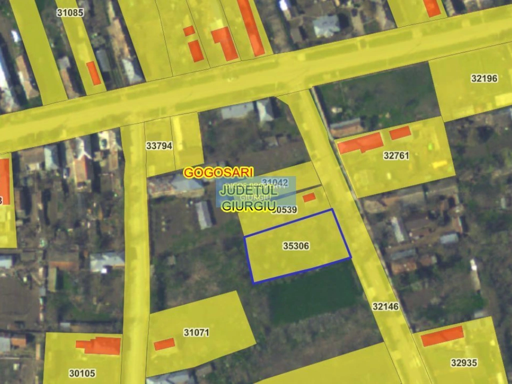 Teren intravilan 1.200 mp – Gogoșari, Giurgiu