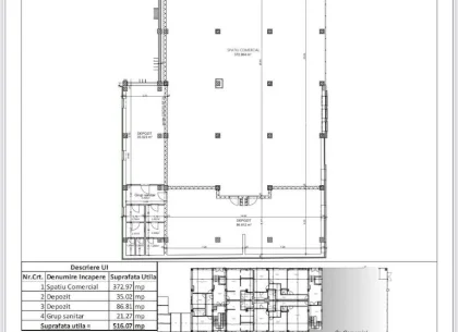 Vindem sp. comercial, openspace, ultracentral,516mp utili- 1.200.000E
