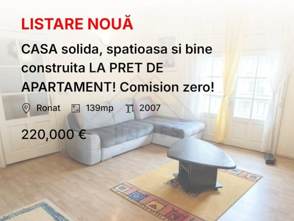 CASA solida, spatioasa si bine construita LA PRET DE APARTAMENT! Comision zero!