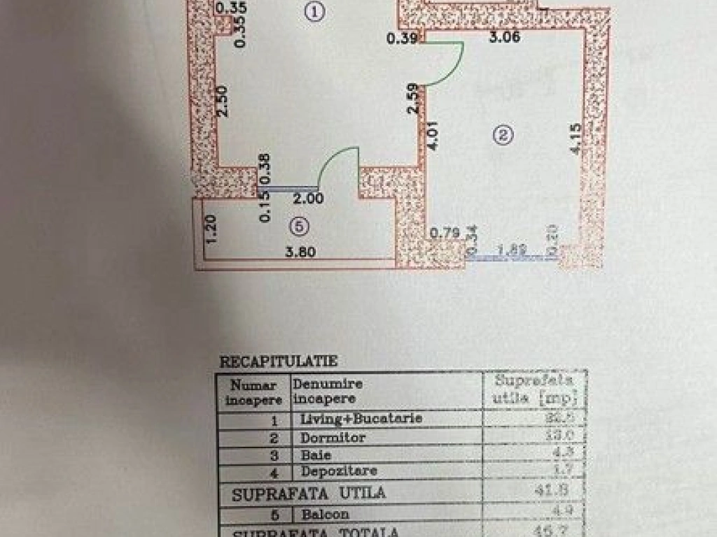 Apartament 2 camere CORTINA NORTH Pipera -lux 46 mp 1 loc parcare
