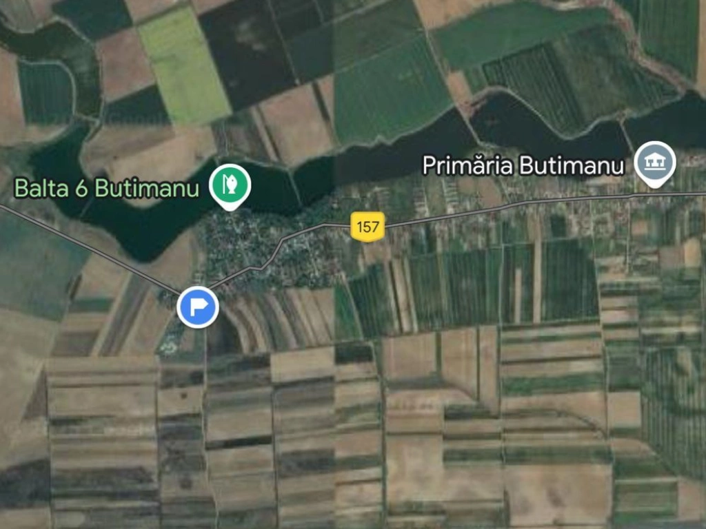 Teren intravilan 6500 mp deschidere 295 ml  Butimanu