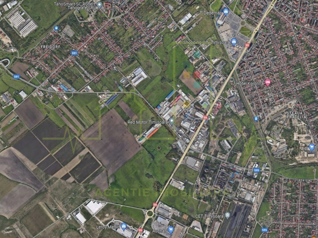Parcela teren in zona industriala Freidorf.